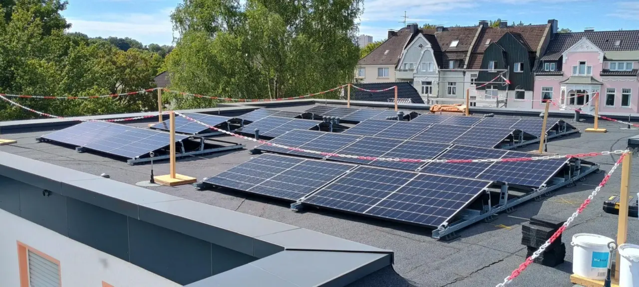 Aufbau der Solarmodule
