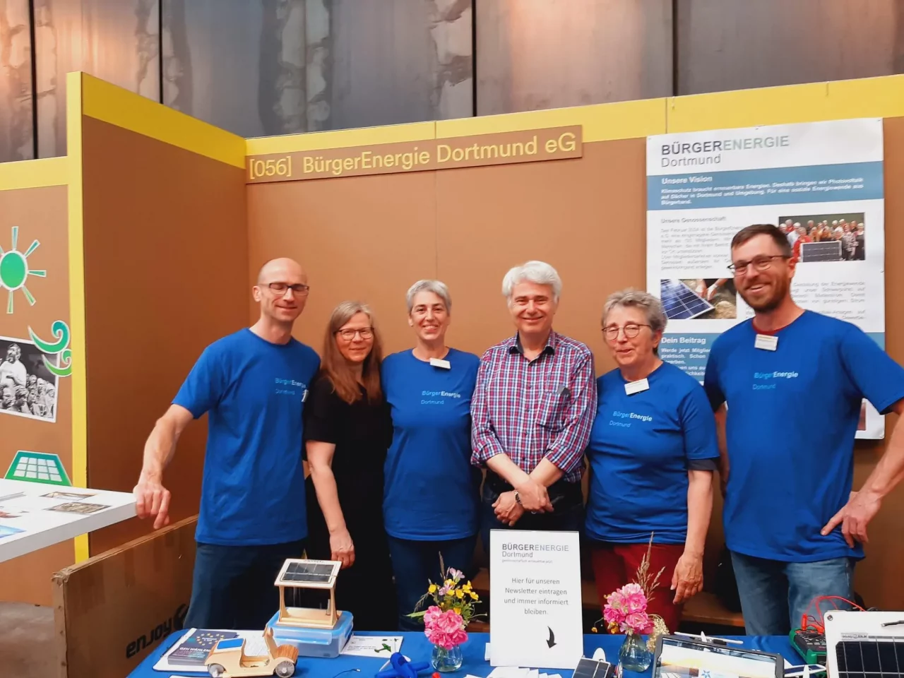 Das Team der Bürgerenergie Dortmund beim Gutes Morgen Festival  
