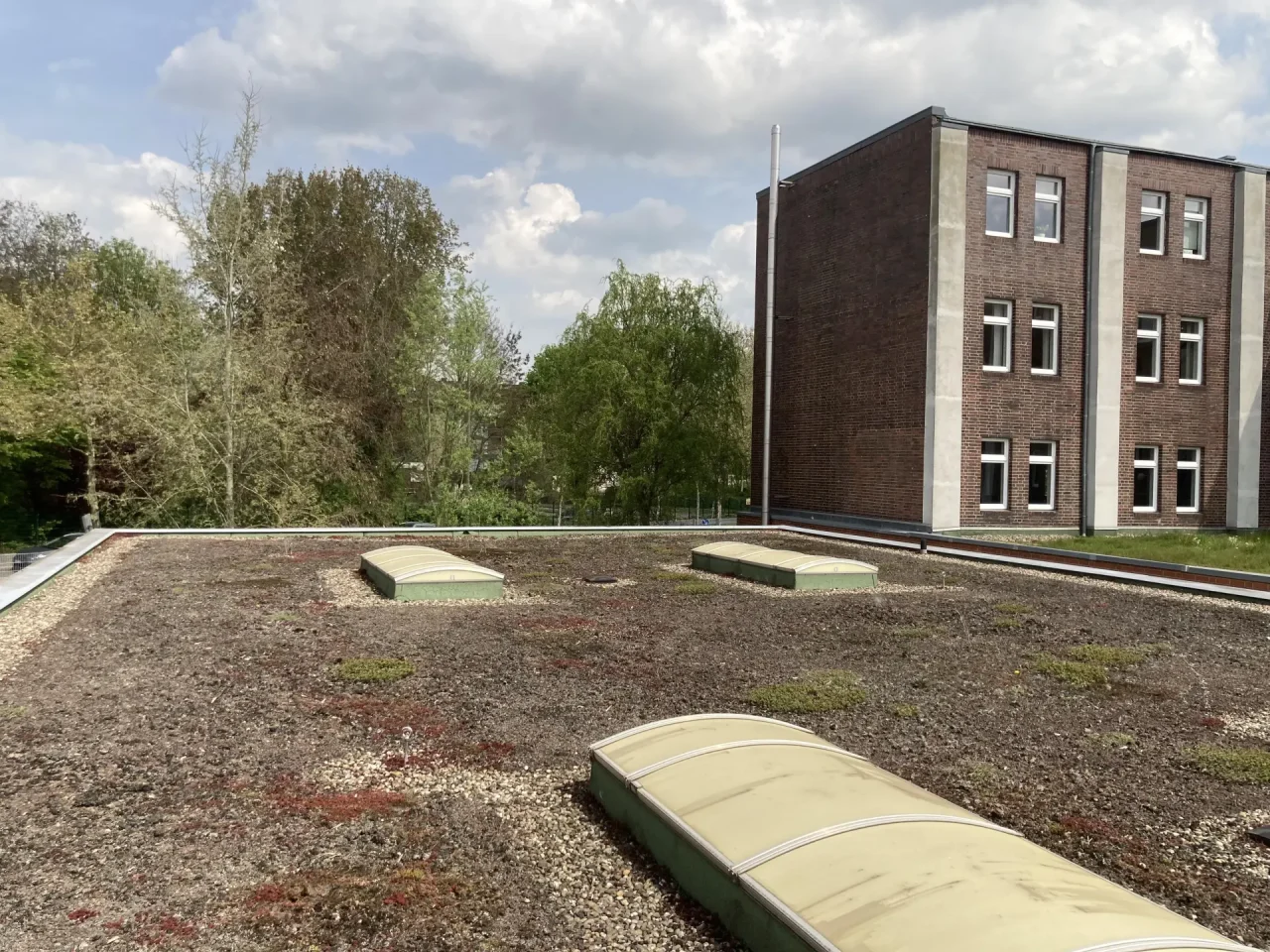 Dachfläche für das kommende Photovoltaikprojekt der Bürgerenergiegenossenschaft Dortmund