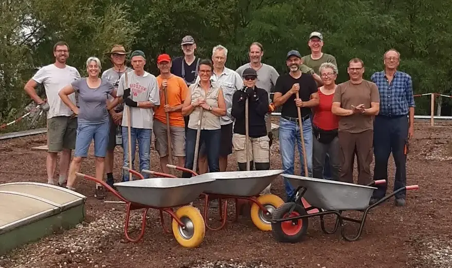 Das Team auf dem Werkhof in Derne